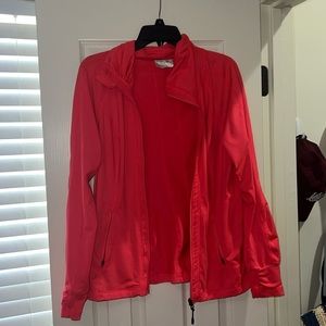 Neon pink jacket